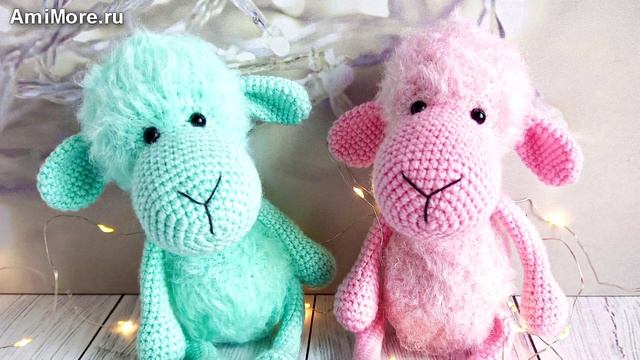 Амигуруми: схема Овечка. Игрушки вязаные крючком.