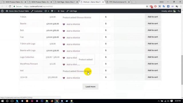 YITH WooCommerce Wishlist in Woo Product Table смотреть онлайн