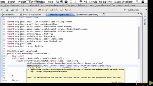 JBoss EAP Tutorial: Anatomy of an Arquillian Test Case | packtpub.com смотреть онлайн