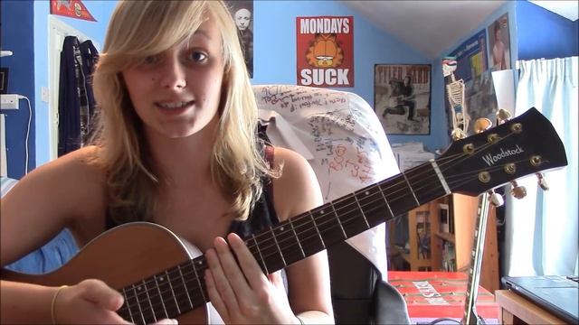 How to play Goodbye My Lover (James Blunt) acoustic guitar lesson смотреть онлайн