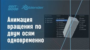 Анимация вращения по двум осям одновременно | Вращение по локальной и глобальной осям