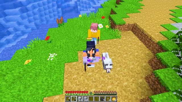 Minecraft But We're SUPERGLUED Together! смотреть онлайн