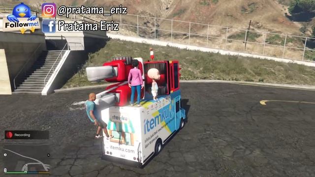 KELUARGA ROBOT KING TAYO KEROYOK MONSTER THOMAS, UPIN IPIN TAKUT - GTA 5 BOCIL SULTAN смотреть онлайн