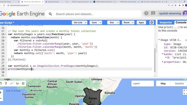 Download Climate Data (Rainfall) from 1981 - 2022 using Earth Engine API смотреть онлайн