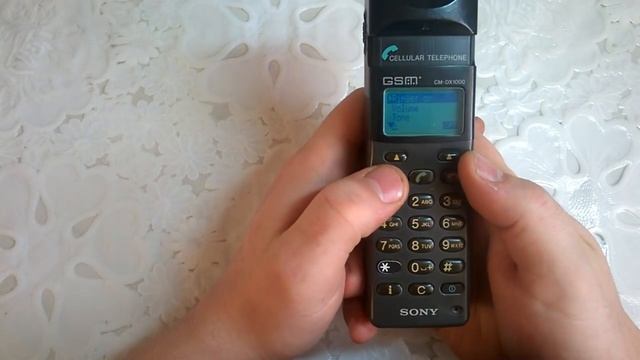 Sony CM-DX1000 - телефон из 90ых, включение, тест смотреть онлайн