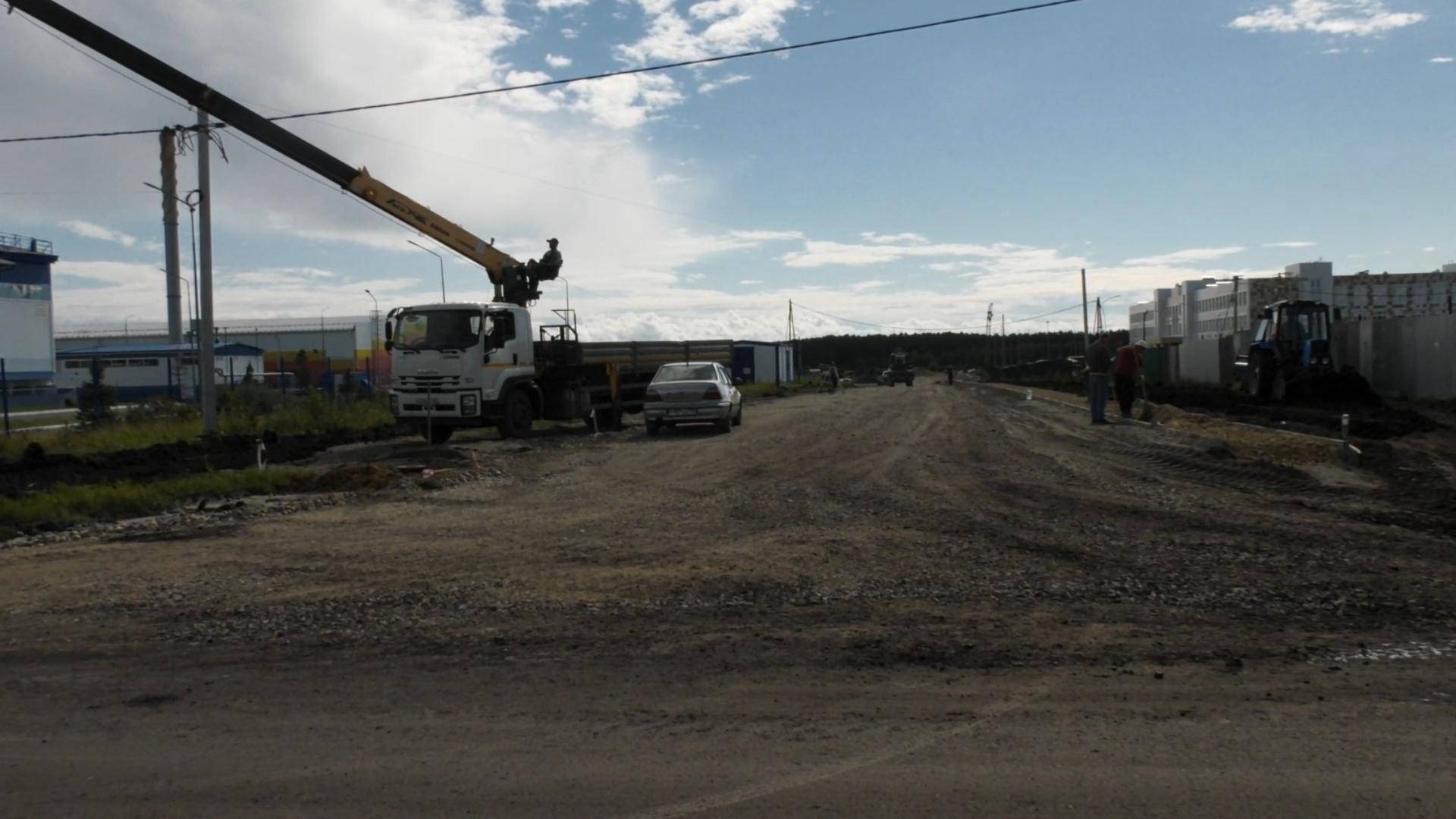 Школа, дорога, сквер! В северо-восточной части Шадринска продолжается благоустройство смотреть онлайн