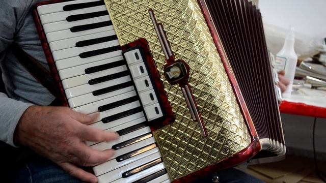 Old Vintage Antique German Top Quality Piano Accordion Weltmeister 96 Bass+Original Hard Case&Strap
