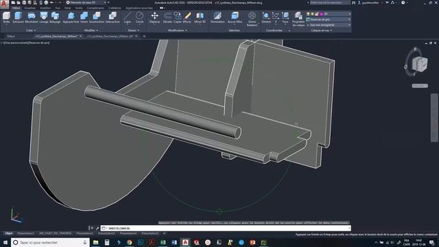Assembler des pièces faite en 3D dans Autocad 2020 смотреть онлайн