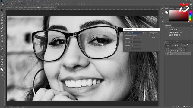 How to create the Dotted Halftone Pattern Effect in Photoshop | Photoshop Tutorial смотреть онлайн