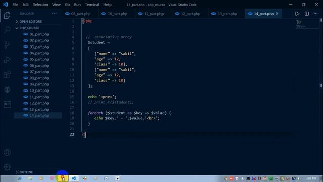 PHP full course || part - 14 || Associative array in php || developer rezwan смотреть онлайн