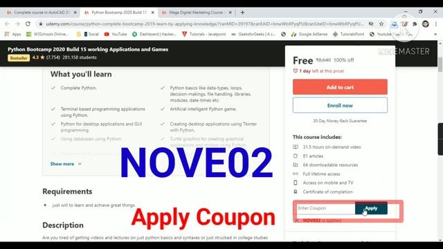 Udemy Free Certificate Courses Python + 15 Projects Digital Marketing Online Classes #DeepShukla смотреть онлайн