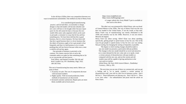 Manufacturing Methods of Henry Ford contrasted with Alfred Sloan of GM смотреть онлайн