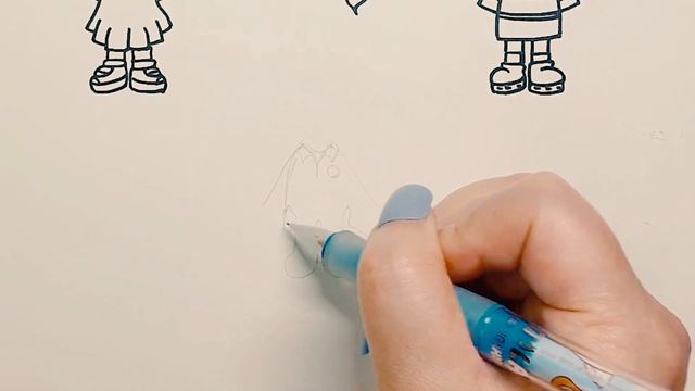 How to draw hair and clothes for Toca Boca Character DIY 3 styles смотреть онлайн