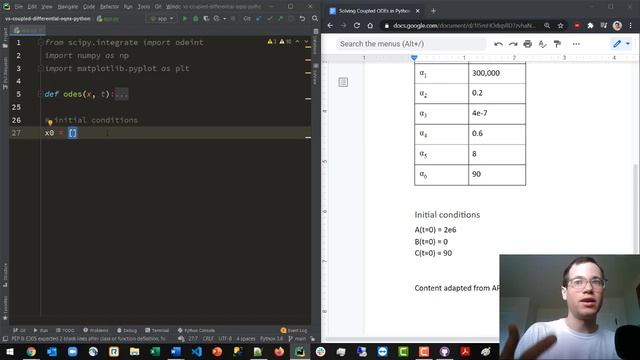 How to Solve Coupled Differential Equations ODEs in Python смотреть онлайн