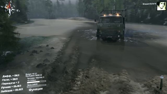 Таёжный дальнобой - ч12 SpinTires смотреть онлайн
