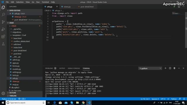 Python Django URL Patterns смотреть онлайн