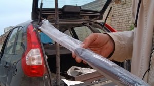 Газовые упоры (газлифт) двери багажника с OZON за 645 рублей (2 шт.) на Калина хэтчбек.