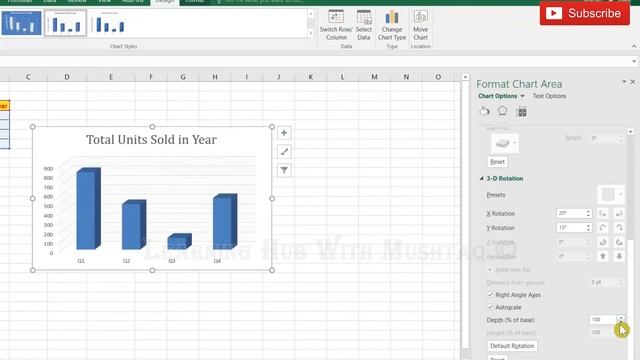 3D Charts in Excel - Urdu Hindi смотреть онлайн