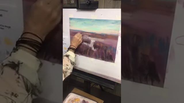 Pastel Painting Demo of a Marsh using Color Schemes смотреть онлайн