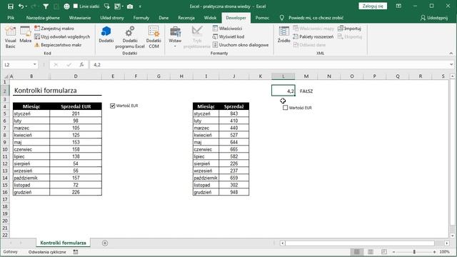 Excel - Kontrolki formularza смотреть онлайн