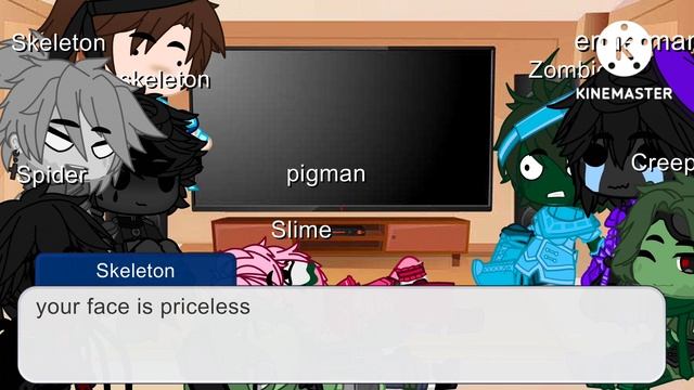 Monster school react...||gacha minecraft ||gacha Monster school смотреть онлайн