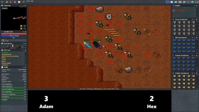 Tibia outcast 7.6 - Best of 5 1v1. FAST HAND!!! [Outcastserver.com] Adampowicz vs. Louisiana Hex смотреть онлайн