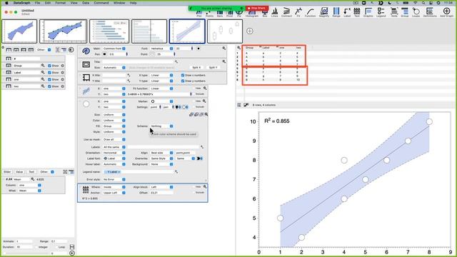 Example 3 - Custom Scatter Plot & Linear Fit смотреть онлайн