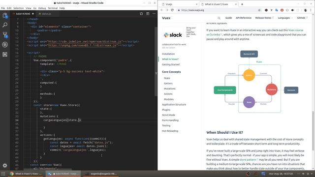 14.-Vue js 2 tutorial español ? [Actions,mapActions,mapState,]?? смотреть онлайн