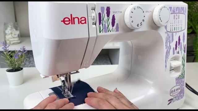 ELNA HM1606. Регуляторы выбора строчки и длины стежка