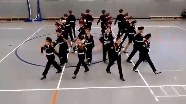 ГБОУ Школа 1150 8-9 кадетские классы .Строевое дефиле. смотреть онлайн