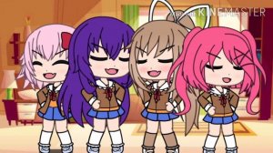 клип гача лайф под песню доки доки литературный клуб 😎