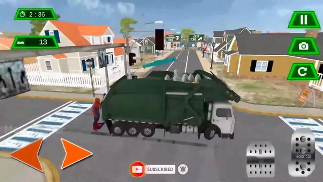 Garbage Dump Truck Driving Simulator । Stone Load Truck Driving Game । Android Gameplay смотреть онлайн