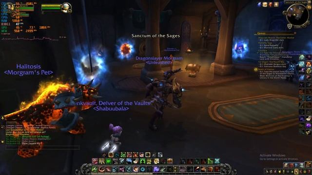 World of Warcraft on Core 2 Quad Q9300 2.5GHz GT 740 1080p смотреть онлайн