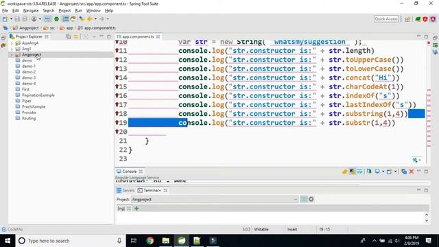 What is a String and It's Functions In Angular 2,4 and 6. смотреть онлайн