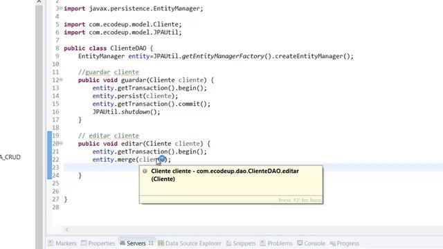 Cómo crear un CRUD en Java Web JSF, JPA, Maven (Clase ClienteDAO) смотреть онлайн