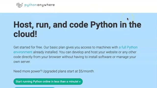 Getting Started Pythonanywhere смотреть онлайн