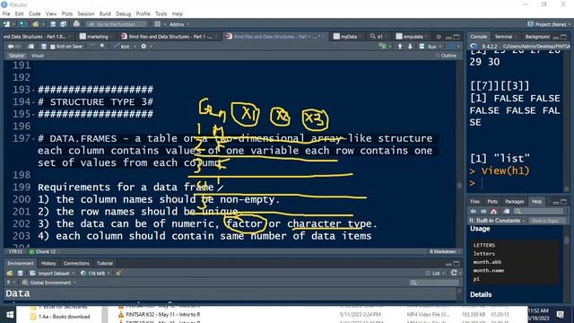 FINTSAR K33 May 19 Lists, Data Frames 1 смотреть онлайн
