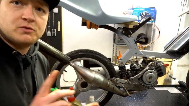 Leovince ZX silencer Malossi exhaust - Peugeot Fox 50cc Racer смотреть онлайн