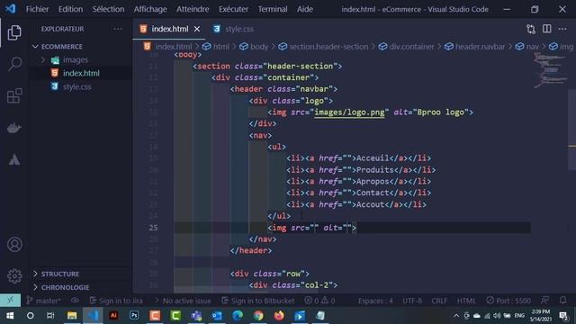 Comment créer un Site Web de e-commerce en utilisant du HTML et CSS | étape par étape смотреть онлайн