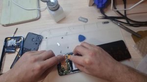 Разборка и замена экрана Tecno spark 10