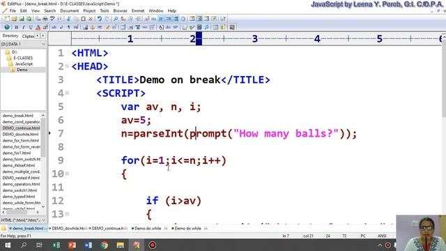 JavaScript - Part 13 : do while loop & control statements in Konkani & English for ITI COPA trainee смотреть онлайн