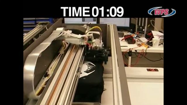 Тестовая печать черной футболки на принтере DTG DIGITAL M2 с разрешением 720x720 dpi за 2 прохода смотреть онлайн