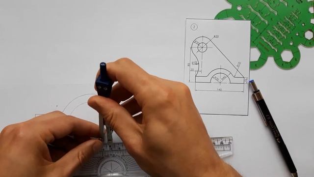 НАЧЕРТИТЬ ПРОУШИНУ. ГЕОМЕТРИЧЕСКОЕ ЧЕРЧЕНИЕ. ИНЖЕНЕРНАЯ ГРАФИКА. ПЕРЕХОДЫ И СОПРЯЖЕНИЯ смотреть онлайн