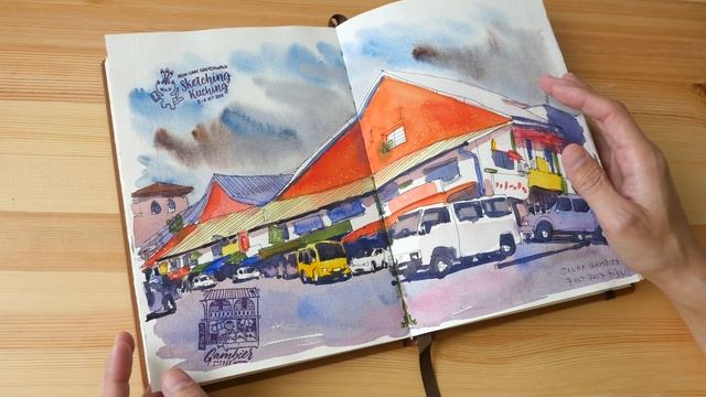 Sketchbooks with 100% COTTON watercolour paper смотреть онлайн