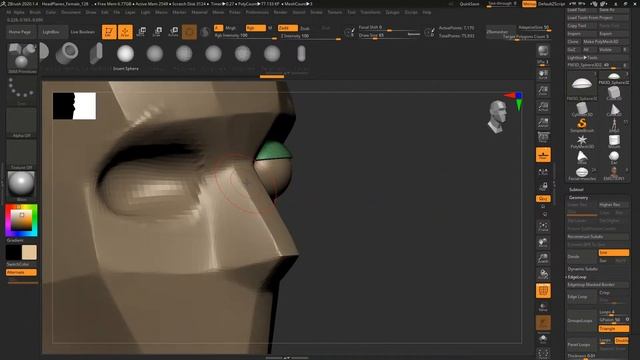 МК “Скульпт портрета персонажа в ZBrush" смотреть онлайн