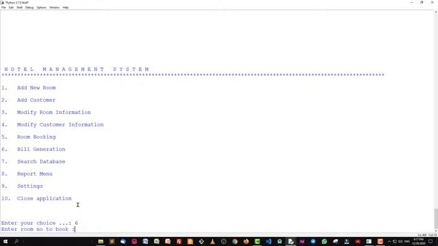 Hotel management system in python mysql смотреть онлайн