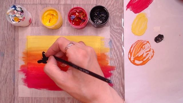 Как нарисовать закат гуашью. Бабочки на закате смотреть онлайн
