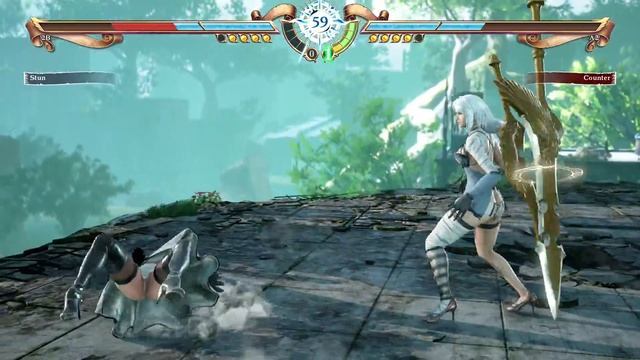 Soul Calibur 6 - 2B vs A2 Gameplay (1080p 60fps) NieR Automata DLC смотреть онлайн