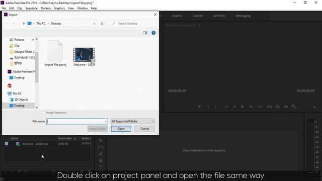 How To Import File In Adobe Premiere Pro смотреть онлайн