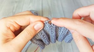 Дорожки из скрещенных петель | Делаем традиционную резинку интересной или разграничиваем узоры